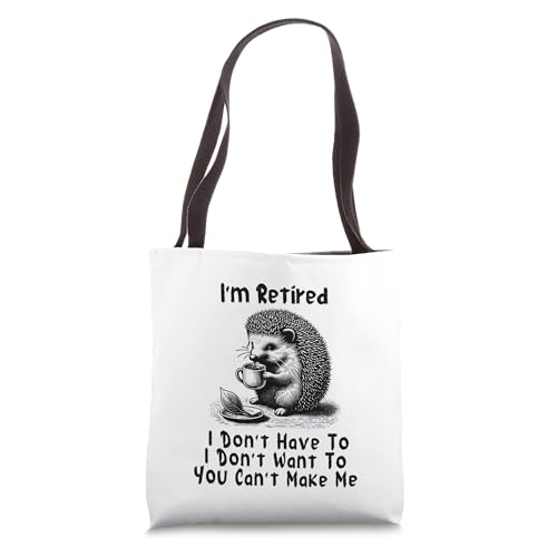 Bolsa tote con diseño de erizo y café