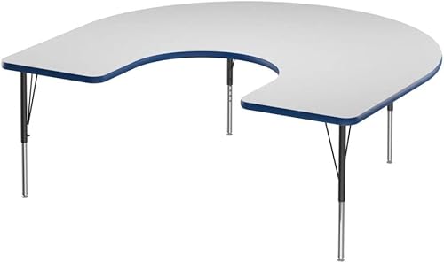 Miniatura 59 de Correll - Mesa rectangular de 24 x 36 pulgadas, mesa de actividades superior de borrado en seco, altura ajustable (19 a 29), laminado de alta