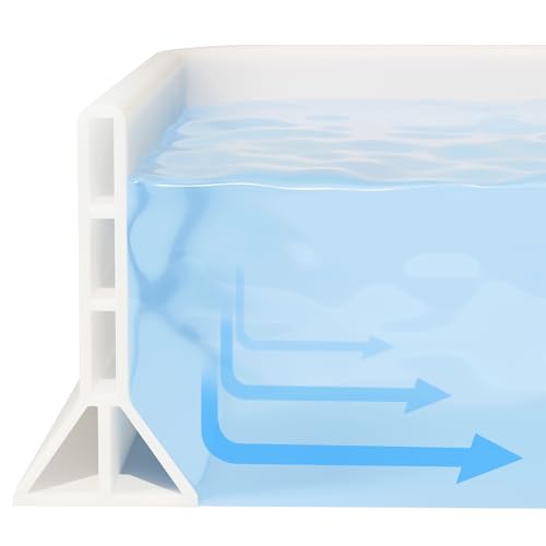 YISUIPU 3.8 High Shower Threshold Water Dam Collapsible 70IN Shower Water Splash Guard for Shower Water Blocker for Wet and Dry Separation Bathroom and Kitchen (70 Inch)