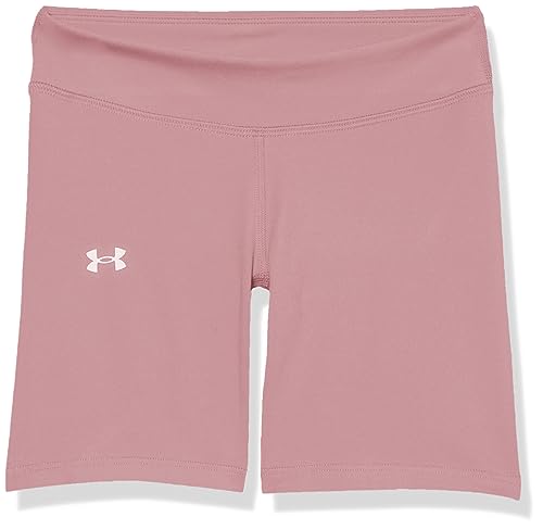 Short cycliste fille Under Armour rose pour le sport au collège