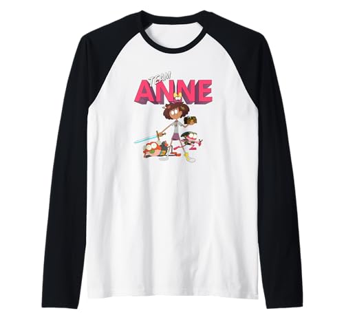 T-shirt baseball Amphibia Disney Channel pour fan du style raglan bicolore