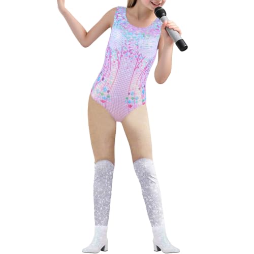 Shaperdiva Kids Halloween Costumes Shapewear Bodysuit-Taytay Lover Sparkles One Piece Tank Top Cosplay Body Shaper