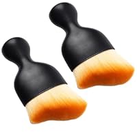 Flaconi 2PCS Auto Reinigungsbürste,Auto Zubehör Innenraum,Auto Innenreinigung,Auto Reinigungspinsel,Staubbürste Auto,Auto Pinsel Innenraum,Auto Staub Pinsel für Armaturenbrett (Braun)