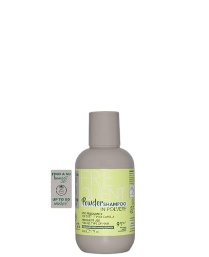 Alama Frequent Powder Shampoo Champú Limpieza Frecuente en Polvo, Champú Delicado con Acción Purificante para Lavados Frecuentes en la Ducha, 50 g
