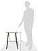 Crosley ST66-MA Manchester Turntable Stand with Wire Record Storage, Mahogany