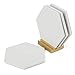 RBT Geometric Coaster Set with Stand (White)