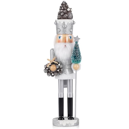 VorFor Nussknacker Figur Puppe,41cm Nussknacker,Weihnachtsdeko...