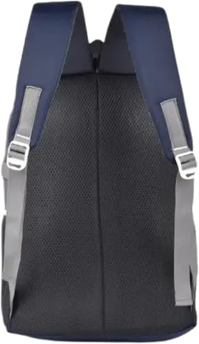 Image of Unisex school college laptop travel backpack office backpack (FS065 NAVY BLUE PRINTED)