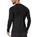 Donason Men's Compression Shirt Long Sleeve Athletic Football Base Layer Top Workout Undershirt Tight Body Shaper Running T-Shirt Gym Rash Guard Sports Gear Cool Dry Baselayer Black