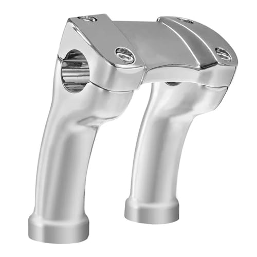 Rehausseur de guidon chromé 4" pour Harley Softail et Dyna - 6