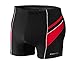 Produktbild sesto senso Herren Badehose Eng Schwimmhose Enganliegende Bademode Swimming Shorts BD 357 4XL Schwarz