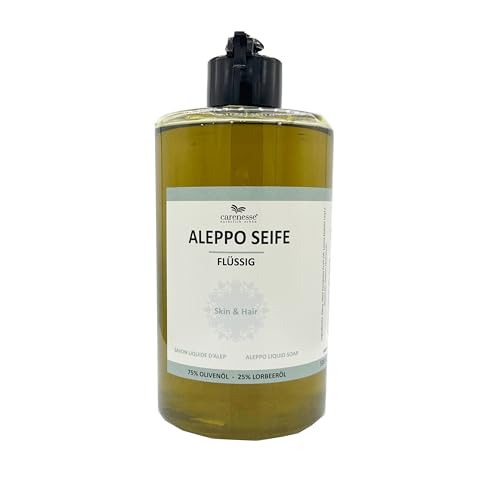 Savon d'Alep liquide 500 ml avec, 75% huile...