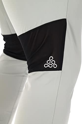 Image of FUAARK Men's Nylon Lycra Stretchable Jogger Trackpants with Zipper Pockets