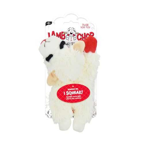 Multipet Lamb Chop Dog Plush Toy - Squeaky Toy for All Dogs - Extra Soft Plush - Stuffed Animal Dog Toy for Cuddling & Playing - Cute Pet Toy (6", Cream) - Image 3