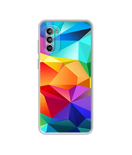 Image of Colorful Pattern Design Printed Silicon Soft TPU Back Case Cover for Motorola Moto G52 4G / Moto G82 5G