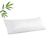 Picture of Body Cooling Pillow Case,Viscose Derived from Bamboo Long Pillow Protectors, 400 TC Soft Silky Breathable Summer Body Pillowcases with Zipper Hidden (Body White)