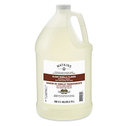 Watkins Clear Vanilla Flavor, 1 Gallon Bottle, 1 Count
