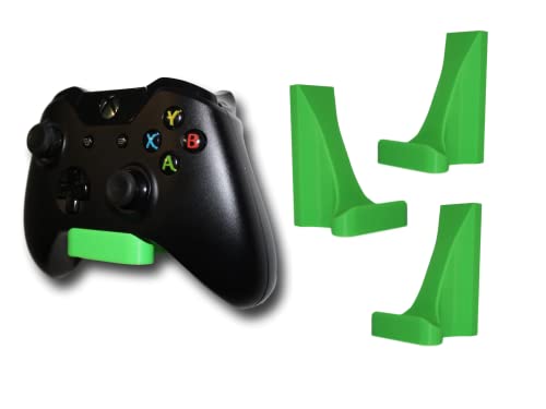 3d Lasers Lab Floating Display for Xbox ONE Series X & S Controllers (3 Pack, Light Green) | Shelf | Minimalism | Organize & Storage | Damage Free | Wall Tape & Kit Included