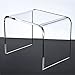 Dans Le-pourme Côté Table,Pas-glisser Douche Tabouret,Transparent Acrylique Tabouret,Moderne Multifonction Acrylique Me,Tabouret De Changement De Chaussures Pour Enfants Et Aldults-Clair 32x23x23.5cm(