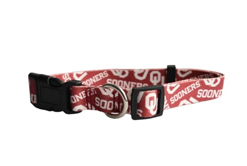 Little Earth 120101-UOK-M: Oklahoma, U of Pet Team Collar