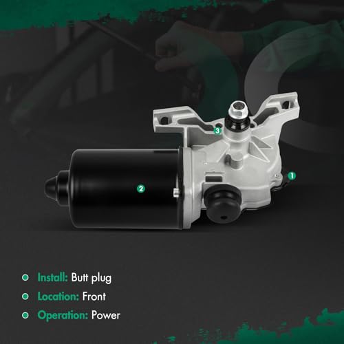 Image of SCITOO Windshield Wiper Motor Compatible For Chrysler For 300 | Direct fit for 2005-2009 For Chrysler For 300|Replaces OE 05139091AA|4 Pins|Fit for Front Wiper Motor Sliver /Black