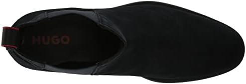 HUGO Mens Smooth Suede Pull On Chelsea Boot Hunting Shoe, Captain Navy, 10.5 US | Image 4
