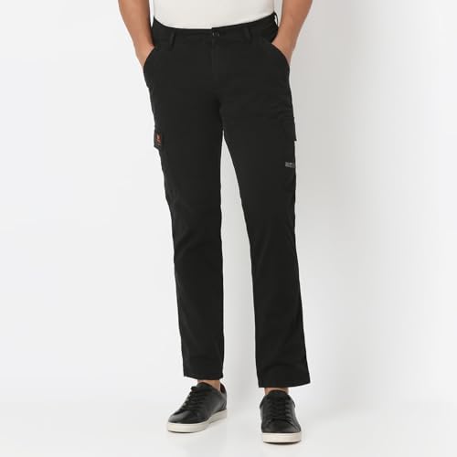 Image of Spykar Men's Regular Cargo Pants