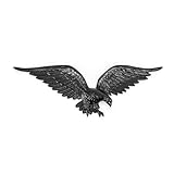 Montague Metal Products Flagpole Wall Eagle, 24-Inch, Black