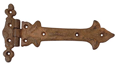 Image of Adonai Hardware Adonijah Cast Iron Tee Hinge (Rust Living Finish) - Supplied as 2 Pieces per Pack