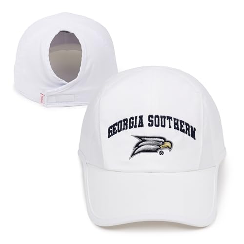 Gorra Ponyflo para mujer, blanca, Universidad Georgia Southern miniatura 1