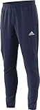 adidas Men's Soccer Tiro 17 Training Pants, Dark Blue/White, Small