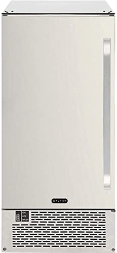 Whynter UIM-502SS Built-in/Freestanding Maker-80lb Capacity Clear Cube Ice Makers, One Size, Stainless Steel/Black