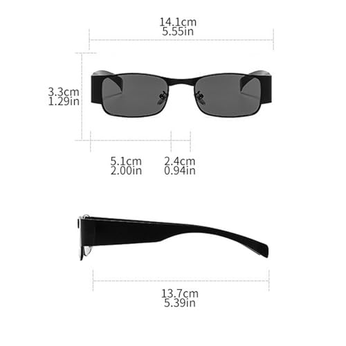 laureles Fashion Vintage Square Y2k Sunglasses Women Metal Small Frame Sun Glasses Men Shades Female UV4003