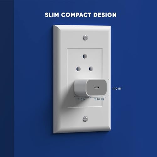 Image of 20W Original Type C PD 3.0 USB-C Fast Charging Adaptor Compatible with iPhone 16 /16 Plus /16 Pro /16 Pro Max, 15 /14 /13 /12 /11 Series (BIS Certified)