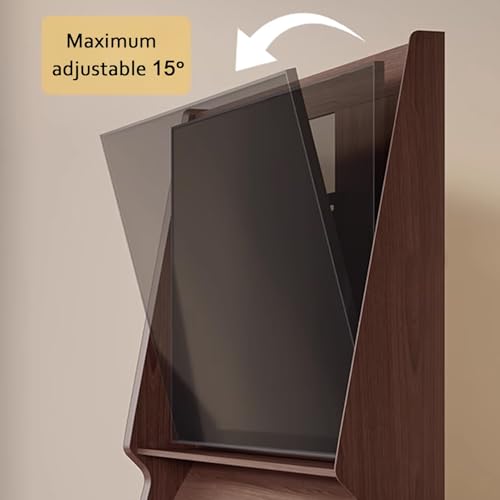 Soporte móvil para TV JIAOCKJIAO metal con ruedas ajustable miniatura 5
