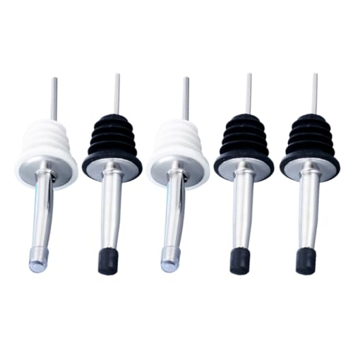 Ciieeo 5pcs Wine Corks Wine Bottle Stopper Wine Pourer with Lid Wine Stopper Pourer Wine Stoppers Liquor Bottle Caps Pour Spouts Random Color