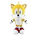 Peluche Super Sonic Hedgehog, Carino Amy Tails Shadow Rabbit Eggman Figura Che Abbraccia Cuscino Giocattolo di Peluche Animali Morbido Cuscino Regalo di Compleanno-Tails||25CM