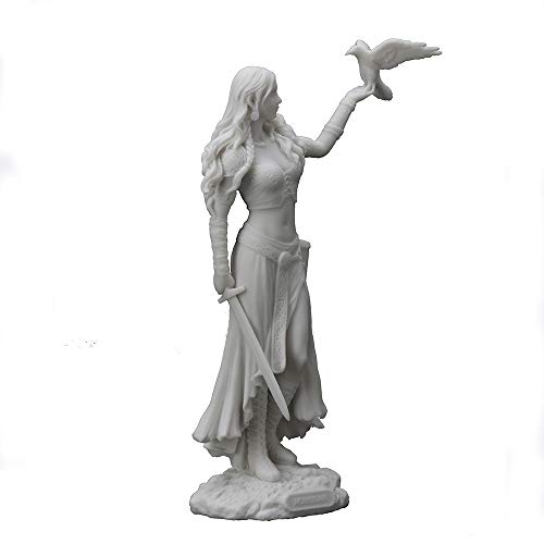 Estatua de Resina Blanca 11 in de Altura miniatura 7