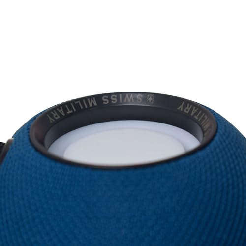 Image of Swiss Military Musica Blue Wireless Bluetooth Speaker, Bluetooth 5.0, 8W Output USB /TF Card /FM /BT /TWS Play Modes, Portable Design, Rich Sound & Deep Bass, Ideal for Home, Travel & Outdoor Use