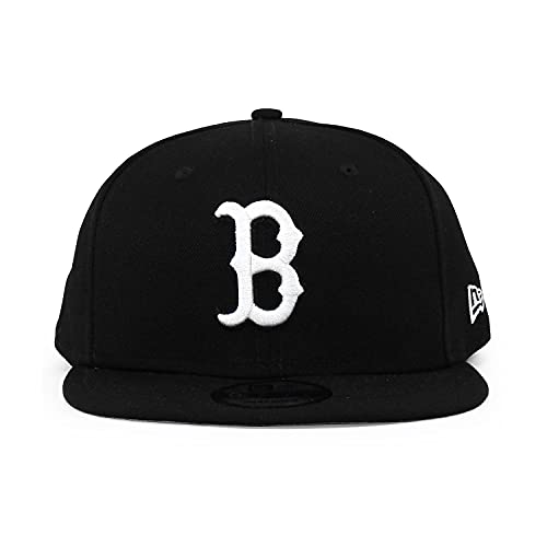 New Era Mens Authentic Boston Redsox Black & White 9Fifty Snapback Cap Adjustable 950 #TOP19