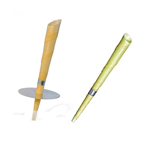 2 conos de cera de abeja para la limpieza de las orejas.