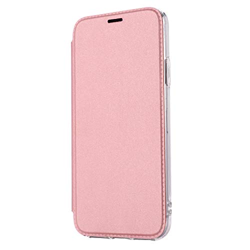 Hülle® Ultra Thin PU TPU Flip Case with Card Slot and Stand Function for Samsung Galaxy S9(Rose Gold)