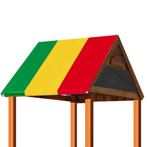 Tarp de reemplazo de set de swing, cubierta de reemplazo de dosel del patio de recreo,Cubierta de Sunshade de reemplazo resistente a los rayos UV - Decoración de juegos al aire libre, 132x226cm/51.97x