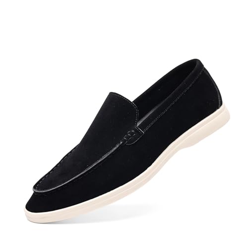 [DMGYCK] Men's Dress Loafers Casual Slip On Lightweight Business Formal Shoes(Black,29.0cm)