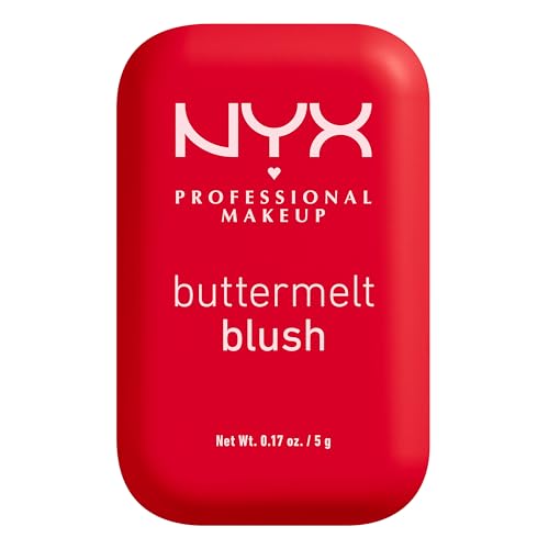 NYX Professional Makeup Buttermelt Blush- Face Makeup BUTTERMELT BLUSH 12H WEAR HIGH PIGMENT POWDER BLUSH BUTTA CHERRY POP BUTTA CHERRY POP 0.17 oz