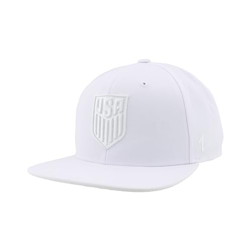 Gorra Snapback U.S. Soccer USMNT Flat Bill Blanca miniatura 1