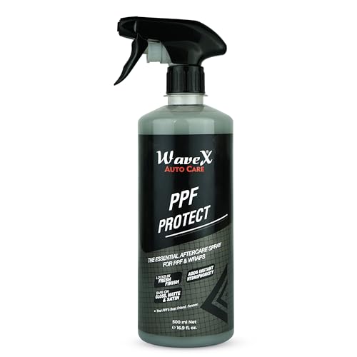 Image of Wavex PPF Protect Aftercare Spray for PPF & Vinyl Wraps - 500ml | Aftercare Spray, Hydrophobic Shine, Dust Remover, Streak-Free Finish, Safe on Gloss, Matte & Satin Surfaces