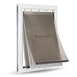PetSafe Energieeffiziente Aluminium Haustiertür für Extreme Wetterbedingungen - Isoliertes Klappensystem - Für Katzen & Hunde - Mittel