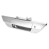 RATCHROLL Car Back Rear Exterior Door Tailgate Handles for Toyota Hilux Revo 2015-2021 No.690900K110 with Key Hole ABS Metal Silver Tone 1 Pc