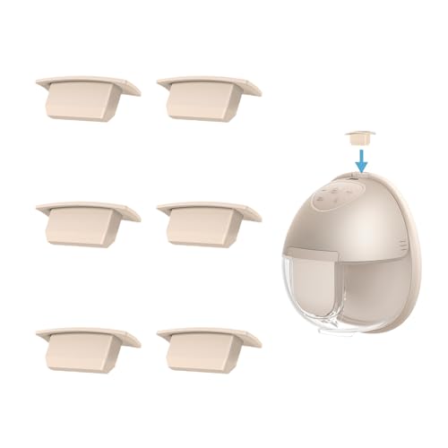 Image of 6pcs Replacement Spout Cap for eufy Wearable Breast Pump E/20/E10/S1/S1 Pro, Dustproof, Keep Clean, Prevents Leaks from The Top, Fit for eufy Breast Pump Parts